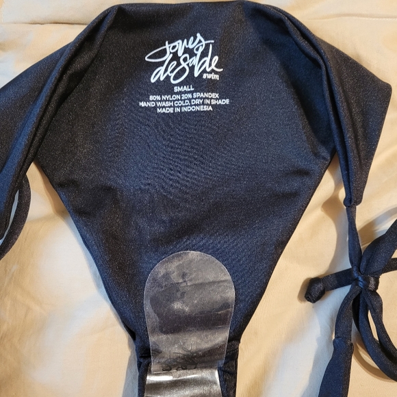 Jones desalde women's black string bikini bottom size small - Picture 4 of 8